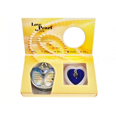 Gyöngy nyaklánc - kívánsággyöngy - sárga