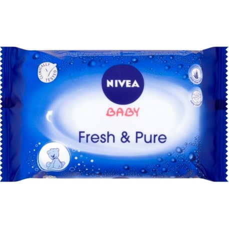 Nivea nedves törlőkendő - Baby Fresh&Pure - 63 db