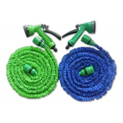 Rugalmas locsolócső szórófejjel, 30 m - zöld