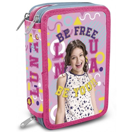 Háromszintes tolltartó - Soy Luna - felszerelt