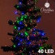 Karácsonyi megvilágítás - színes - 40 LED