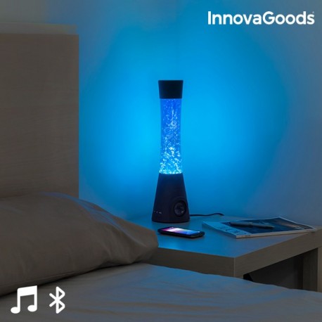 InnovaGoods lávalámpa Bluetooth hangszóróval és mikrofonnal