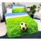 3D ágyneműhuzat mikroszálból - foci - 140 x 200