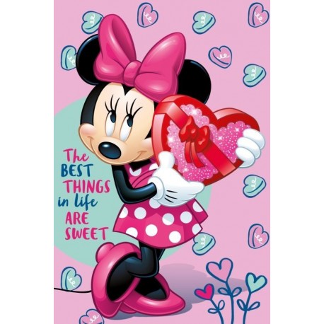 Jerry Fabrics gyerek polár pléd - Minnie - rózsaszín - 150 x 100 cm