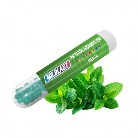 Mr. Blast pattintható aromagolyók - Menta - 100 db