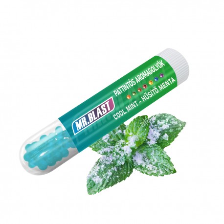 Mr. Blast pattintható aromagolyók - Cool mint - Hűsítő menta - 100 db
