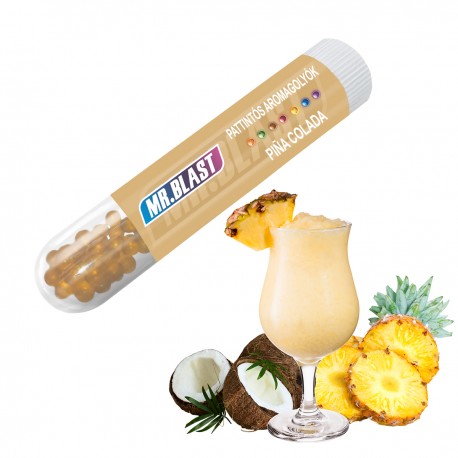 Mr. Blast pattintható aromagolyók - Piña Colada - 100 db