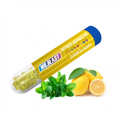 Mr. Blast pattintható aromagolyók - Citrom és menta - 50 db