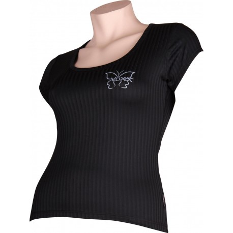 SELECT 02 női póló - rövid ujjú - fekete - VoXX