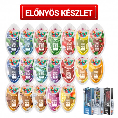 Királyi méretű extra kedvezményes Aroma King aromagolyó csomag