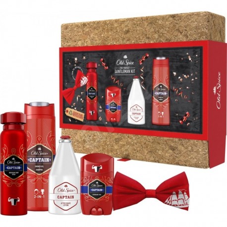 Old Spice Captain Ajándékcsomag férfiaknak parafa dobozban