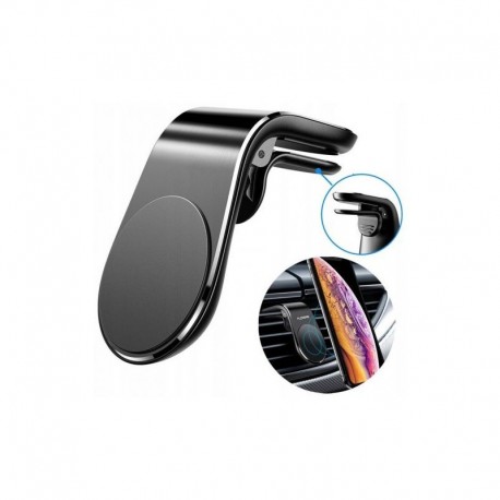 Mágneses telefontartó autóba - fekete