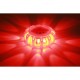 Figyelmeztető fény 12+3 LED - narancssárga