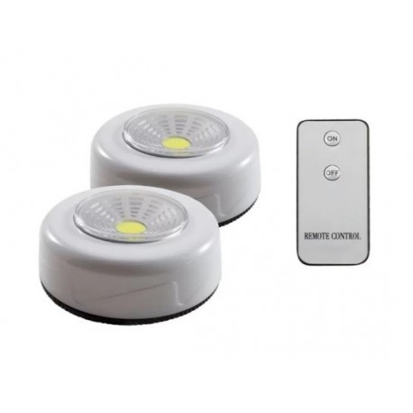 LED lámpák távirányítóval - 2 db