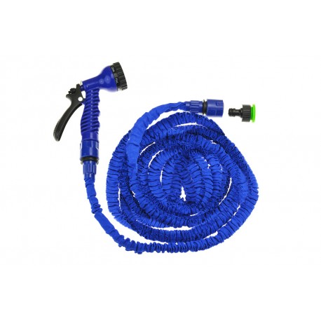 Magic Hose rugalmas locsolócső szórófejjel - 30 m - kék