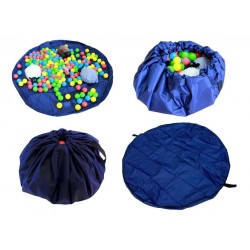 Játszószőnyeg és táska játékokra - kék